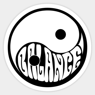 Ying yang balance Sticker